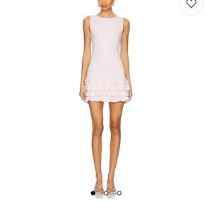 Elegant Pink Sleeveless Dress